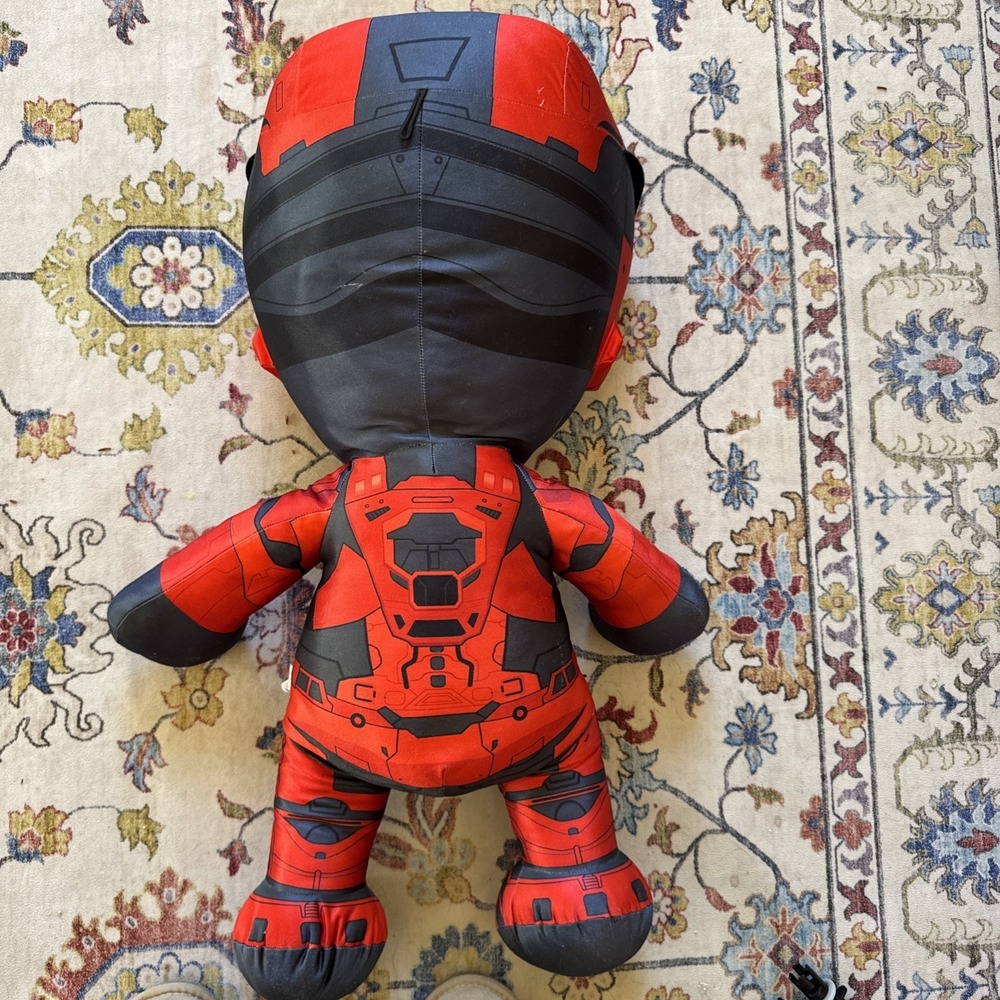 JUMBO Huge Halo Red Spartan Plush 27" Bandai Namco 2019 Clean - Picture 3 of 4
